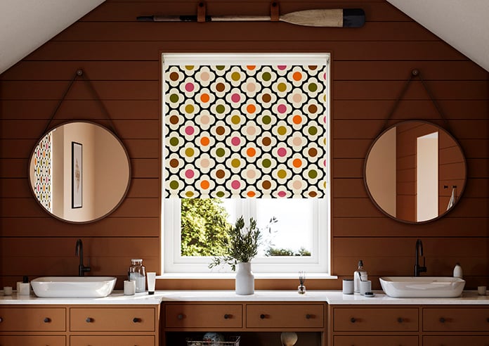 Orla Kiely Spot Flower, Red Multi - Twist&Fit Roller Blind - Image 3